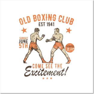 Old Fashion Boxing Club Posters and Art